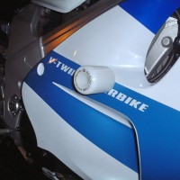 Padací chrániče - Suzuki TL1000R, bílé